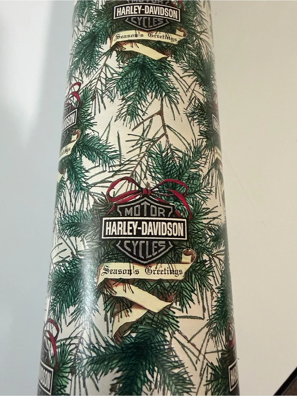Harley-Davidson Seasons Greetings Dealer Roll Wrapping Paper